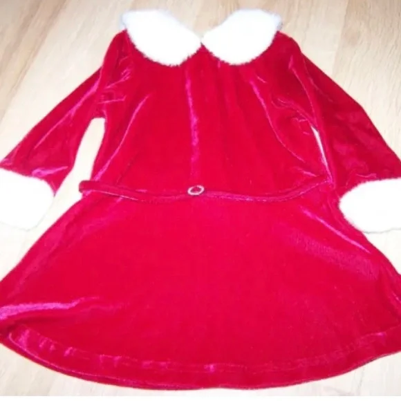 marmellata | Dresses | Toddler Size 2t Marmellata Red White Velour Santa  Christmas Holiday Dress Euc | Poshmark